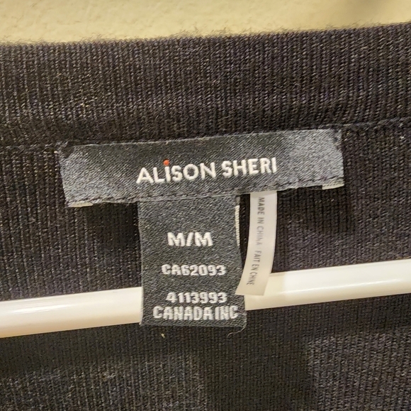 Alison Sheri women's black sweater size M - Picture 4 of 9